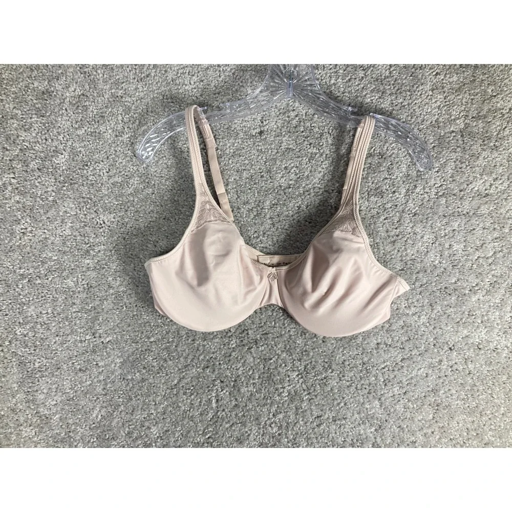 Bali 36C Beige Bra Smoothing Comfort Lace Detail Full Coverage Underwire